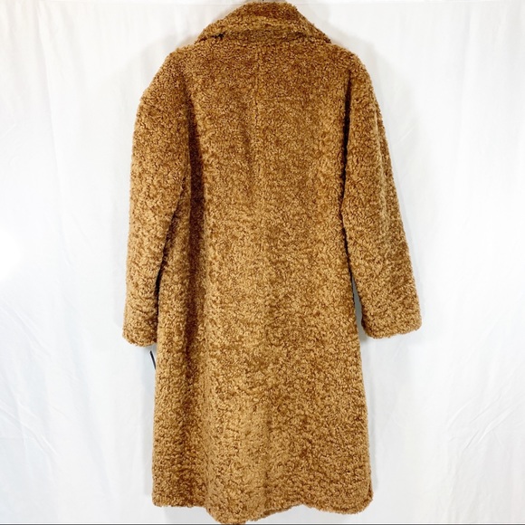 Halogen Tan Faux Teddy Coat - Picture 3 of 6